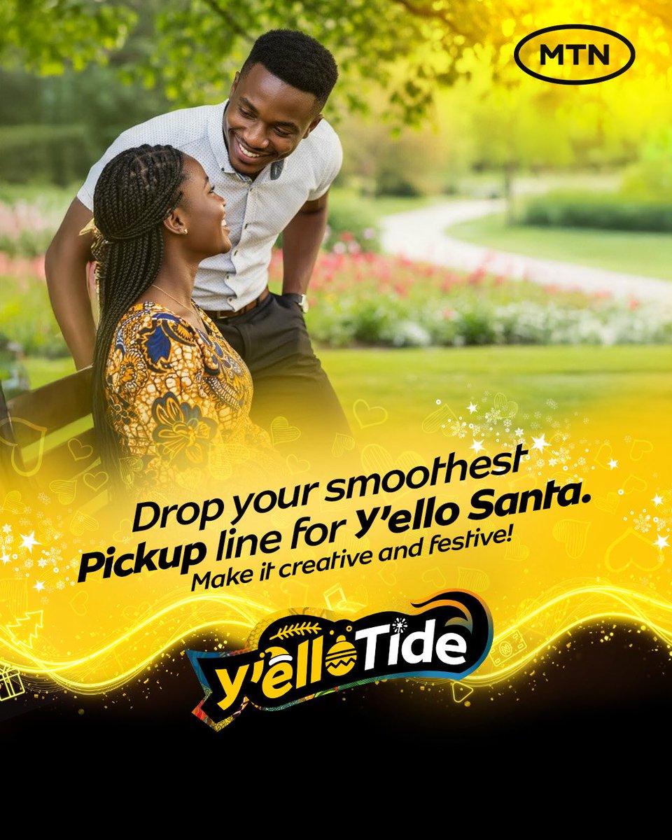 Share your most creative festive pick-up line for Y’ello Santa. 

Join the fun for a chance to be randomly selected to win a shopping voucher. 

#YelloTide
#YelloHour