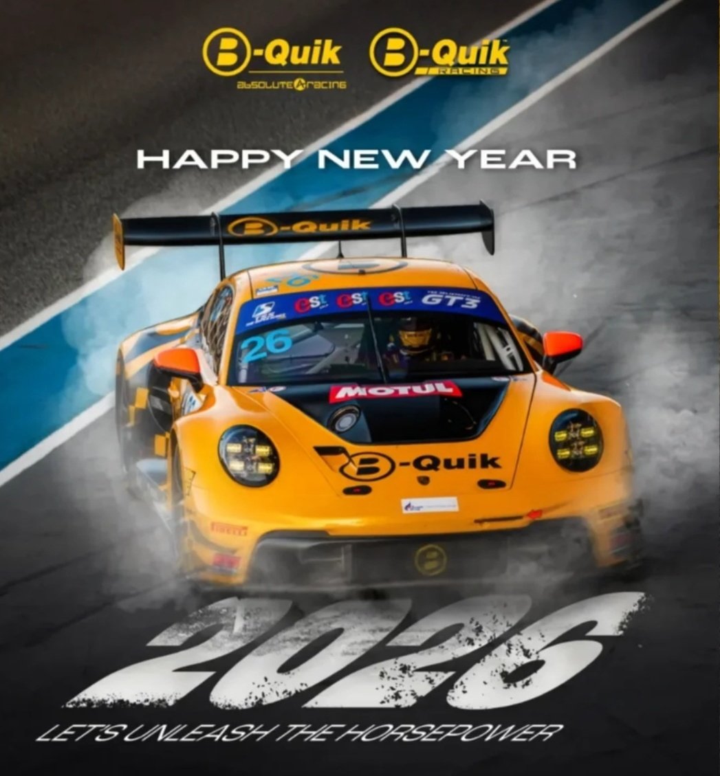 HAPPY NEW YEAR 2026 🥳💥👊

#BQuikAbsoluteRacing 🟡⚫️