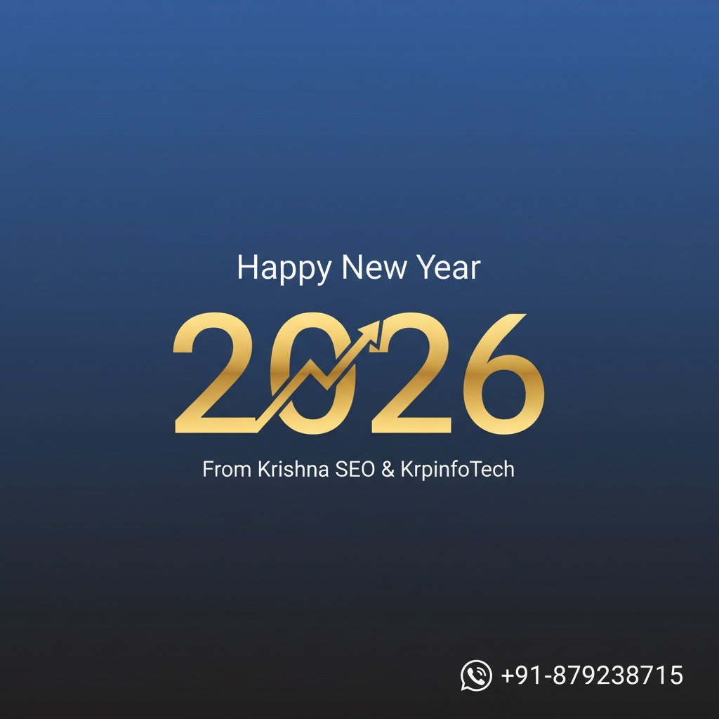 krishnseoexpert's tweet photo. 🎉 Happy New Year 2026! 🎉
As we step into a brand-new year, Krishna SEO &amp; 
Let this year bring you new opportunities, business growth, and digital success. Together,
Krishna SEO
📞 +91-8792538715
#HappyNewYear2026 #KrishnaSEO #KrpinfoTech #DigitalMarketing #SEOExpert https://t.co/KyHOX3qRTN