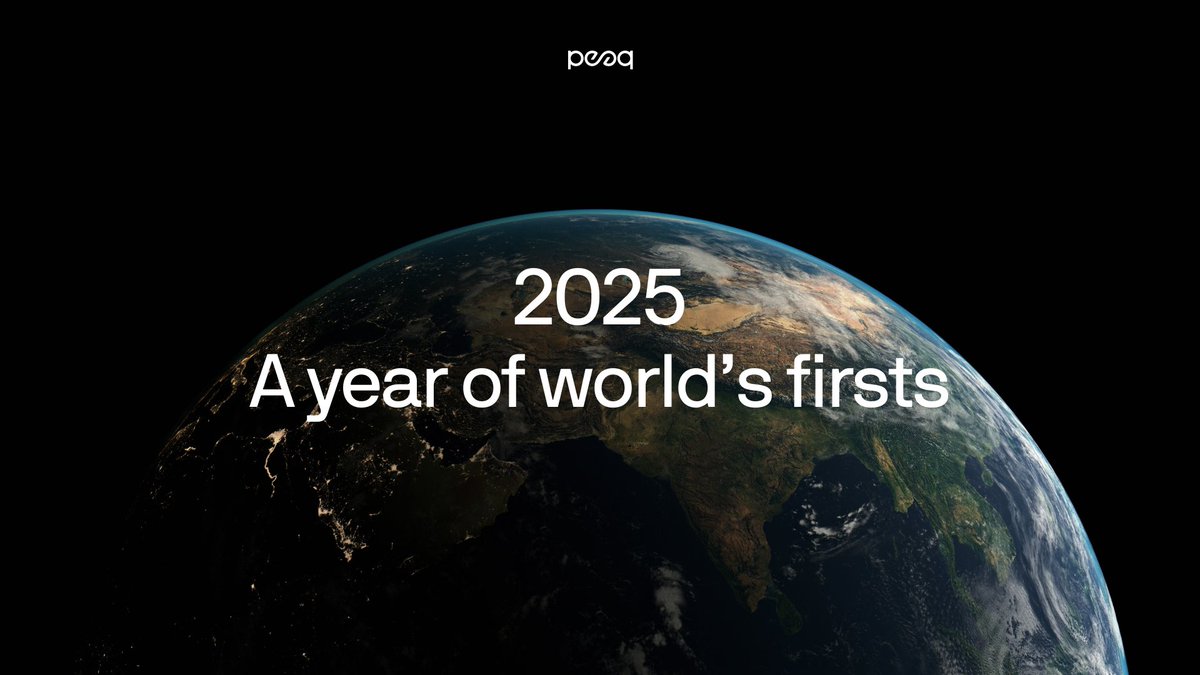 2025 — a year of world’s firsts 🌍

In 2025, peaq:
→ Established the world’s first Machine Economy Free Zone in the UAE
→ Signed an MoU with <a href="/varadubai/">Virtual Assets Regulatory Authority (VARA)</a>, which recognized the Machine Economy Free Zone
→ Launched and sold out the world’s first tokenized robo-farm in Hong Kong
→