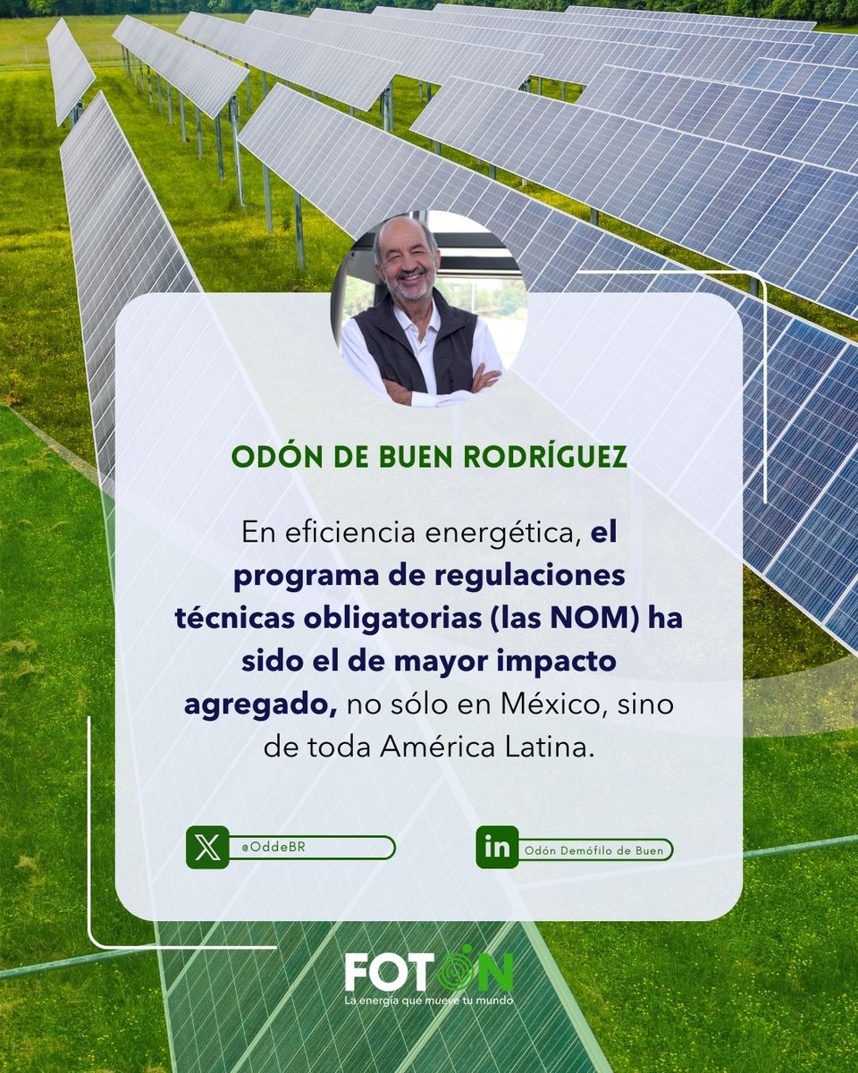 La #regulación también puede ser una #política de éxito 📈

🔍 Conoce las claves detrás de este modelo en la revista n.° 07 de Fotón: fotonlatam.com/revista/n-07-f…

(<a href="/ODdeBR/">Odón de Buen R.</a>)