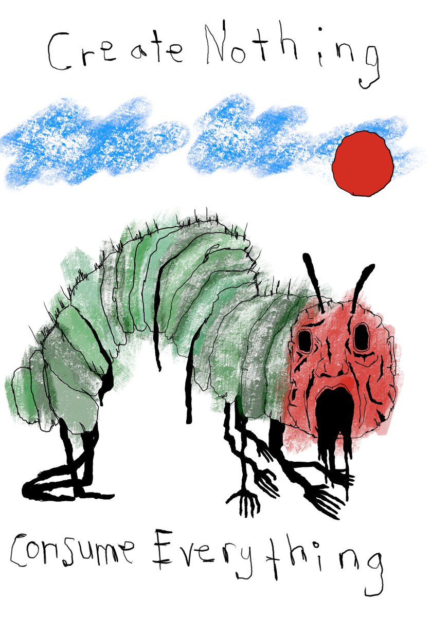 toadswiback's tweet image. end of year always brings about reflection. as most of the year is spent rubbing our legs in someone else's evacuation, like flies writhing in shit a futile attempt at meaning or salvation. 

pulling my head up from our shared clogged toilet. I see a lot of people that have…