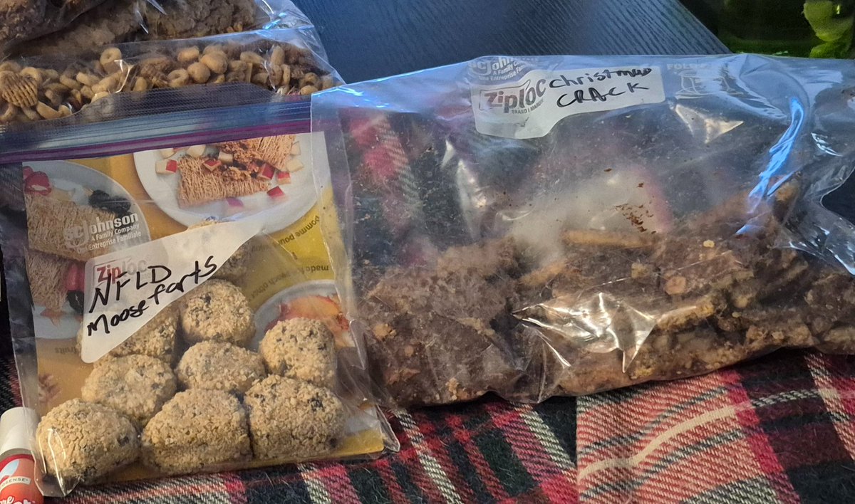 My mother in law sent us a package with homemade treats!

Moose Farts are so freaking delicious!! 
And yes Christmas Crack is addicting