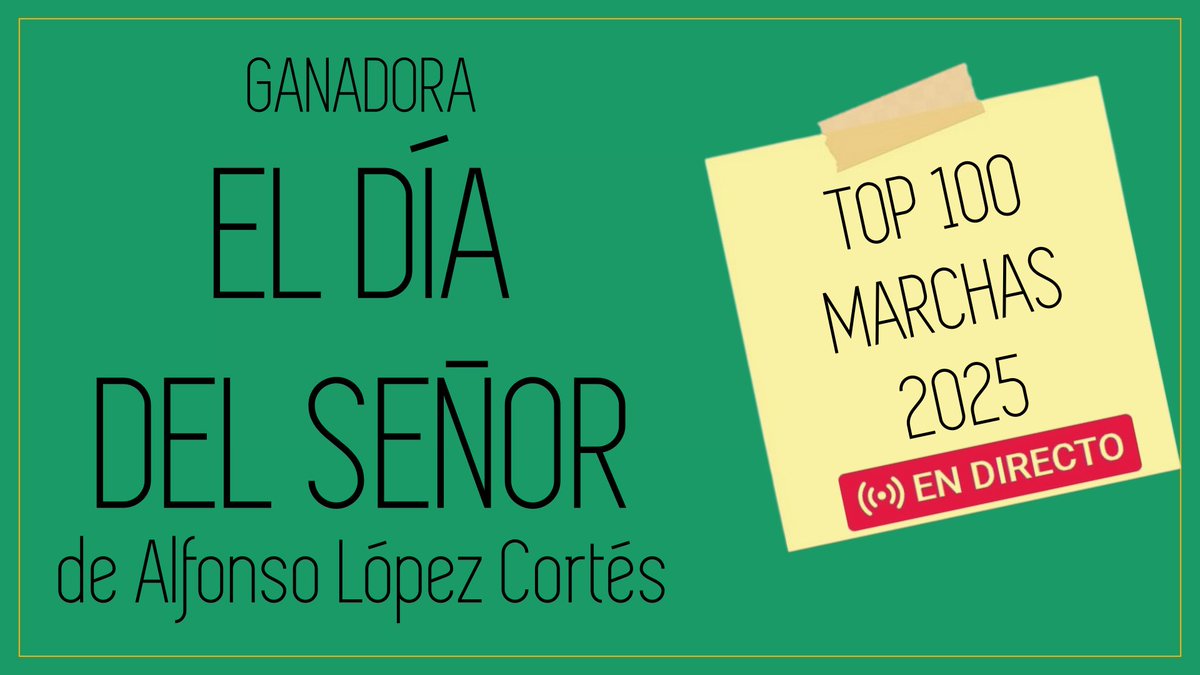 GANADORA! #CofradíasMLG 
· El Día del Señor 
youtube.com/watch?v=0hrmA7…