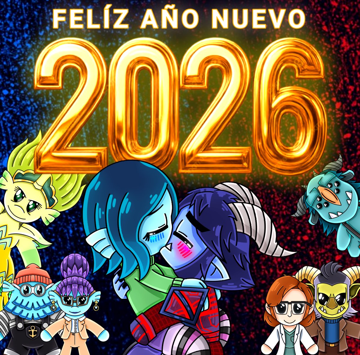 FranciscoLoque5's tweet photo. 🎉🎉FELÍZ AÑO NUEVO 2026🎉🎉
Nos Vemos en La Parte 1 y 2 de Preguntas y Respuestas Parte 7 [LA ERA DORADA] En YT
#JimxRuby #Jimuby #FelizAñoNuevo2026 #10años #Hola2026 #Trollhunters #TeenageKraken #RubyGillmanTeenageKraken
#TrollhuntersTalesofArcadía https://t.co/vucgIeSJao