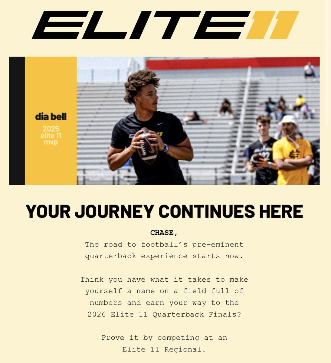 Chase Ames 2027 QB tweet media