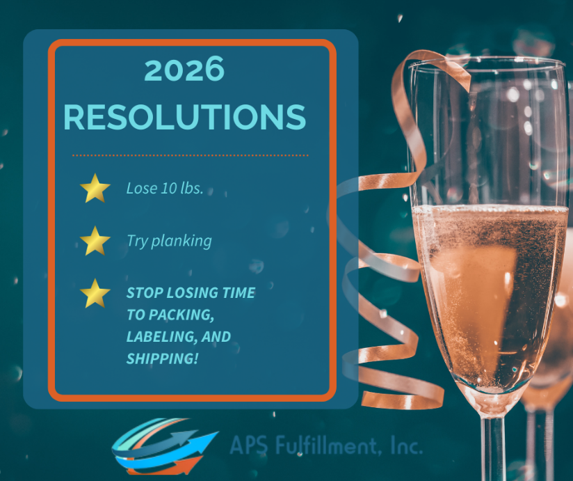 New Year’s Resolution for eCommerce SMBs: ✨ Stop losing time to packing, labeling, and shipping. Let APS Fulfillment handle your logistics so you can focus on growth, products, and customers in 2026: bit.ly/4eo2nrh