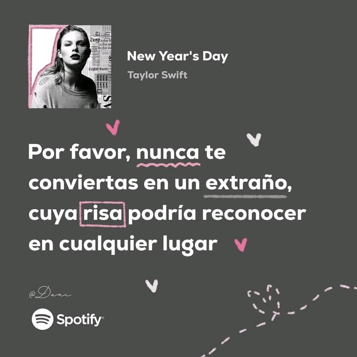 KarmaIsACat_5's tweet image. frases de "new year's day" - Taylor Swift
