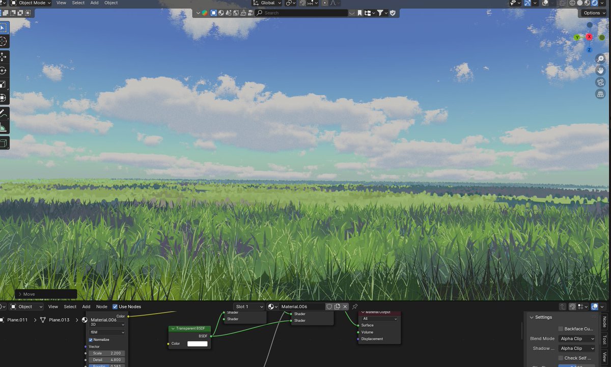 linkedwinters_'s tweet image. If you have more than one grass shader, varying detail by depth, you can create a really nice looking grass field