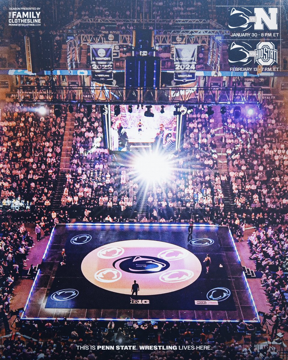 pennstateWREST's tweet image. Experience the spectacle of a BJC Dual this new year! Secure your tickets now: ticketmaster.com/penn-state-nit…
#PSUwr