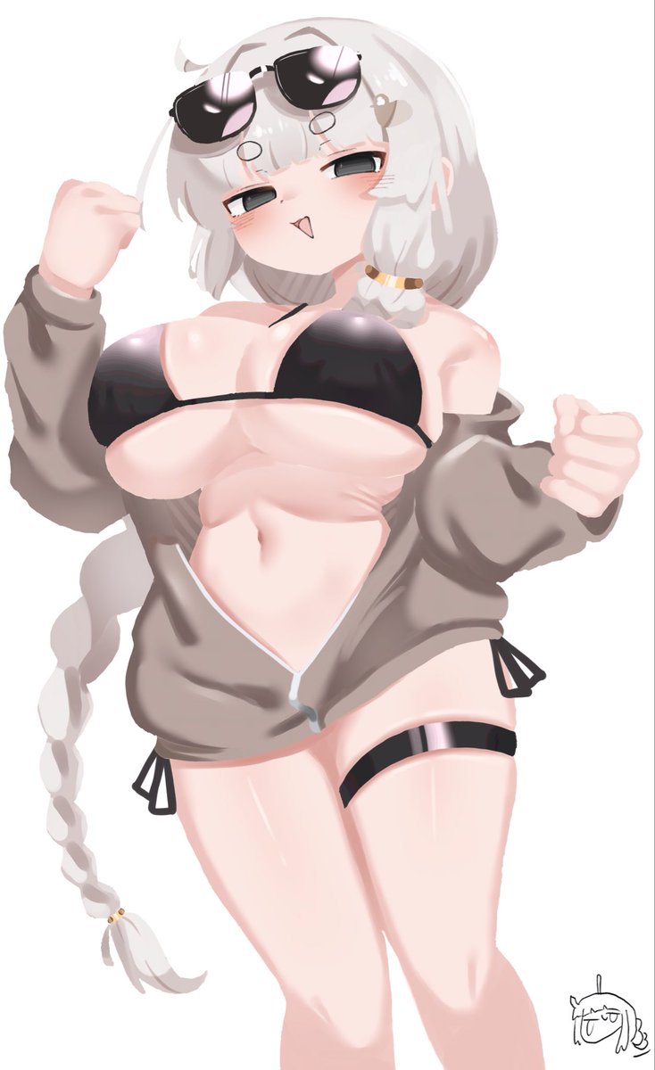 線画消したらこれはこれでイイかも 