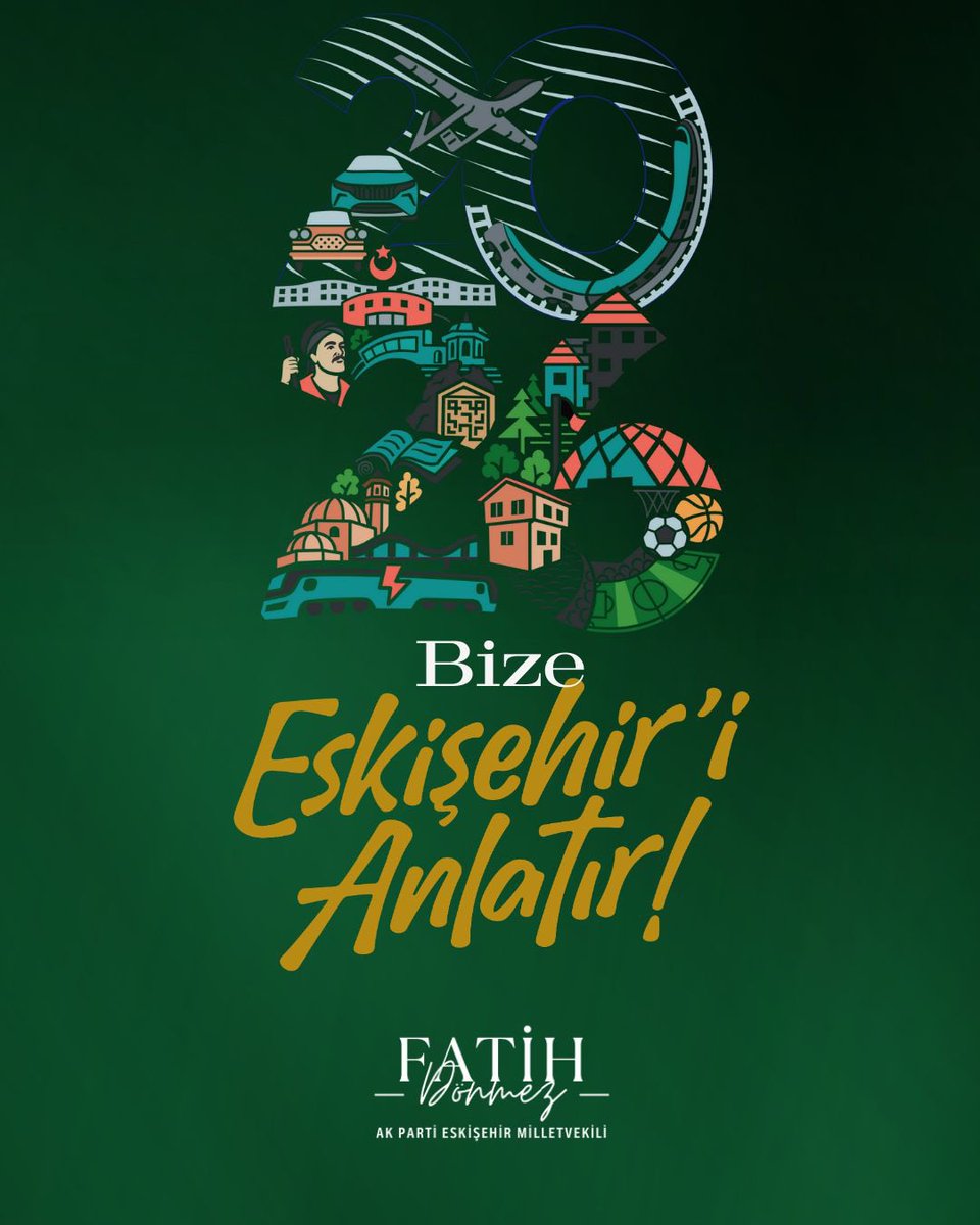 fatih_donmez's tweet photo. *Bize her 26 Eskişehir'i hatırlatır.* 

Eskişehir için 2026, sadece yeni bir takvim yılı değil; şehrimizin ruhunu '26' ile mühürlemiş tarihi bir buluşmadır.

Eskişehir sadece bir koordinat değil, nesiller boyu süren yaşayan bir hikayedir. 

Sahip olduğumuz köklü mirasla Eskişehir’i eğitimde, teknolojide ve üretimde geleceğin merkezlerinden biri hâline getiriyoruz.

2026, rakamların ötesinde; geçmişin tecrübesiyle geleceğin teknolojisinin kesiştiği bir dönüm noktası olacaktır.

2026 bizim yılımız.
Yeni yılımız, yeni vizyonumuzla kutlu olsun.