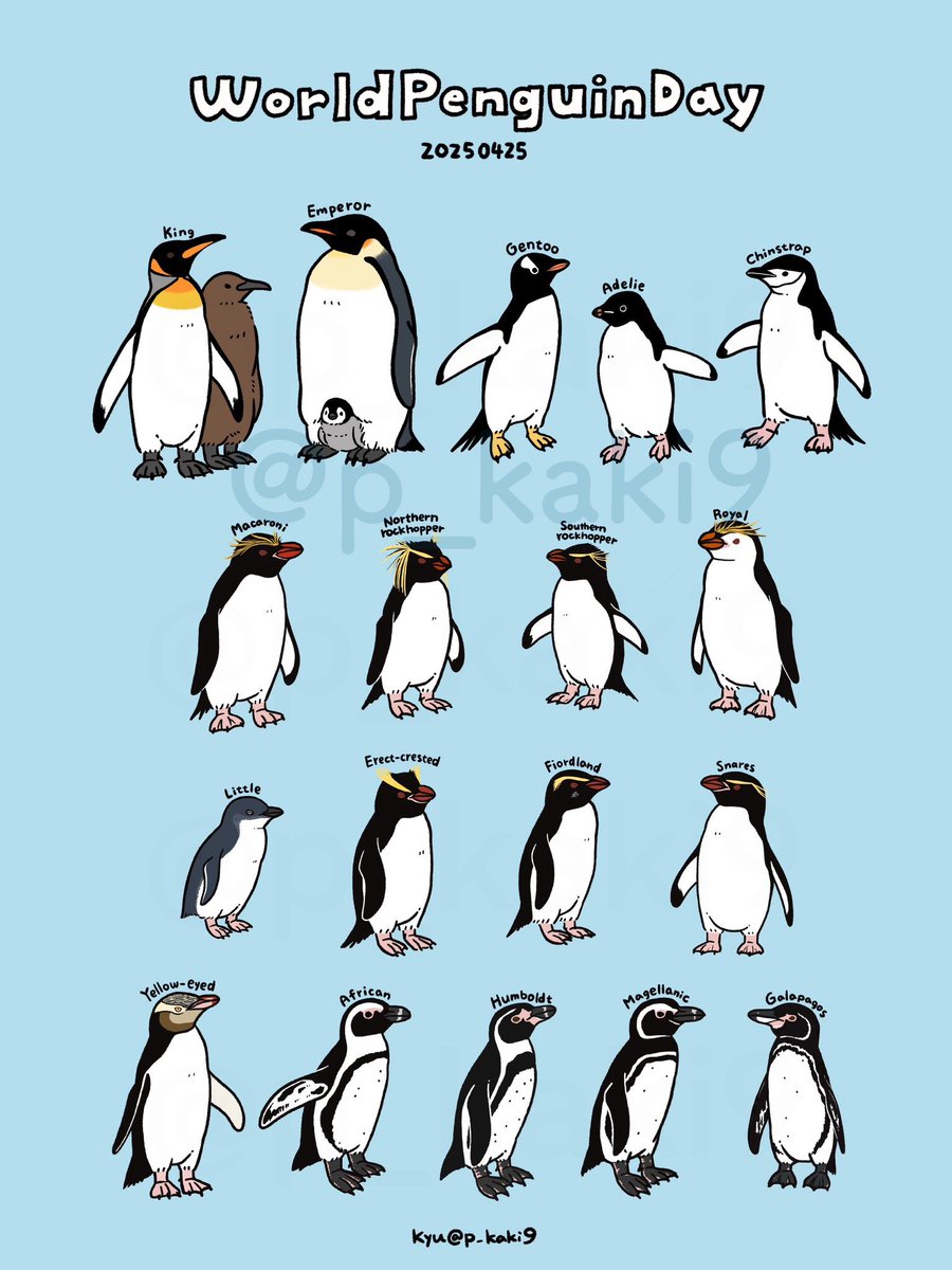 今年もたくさんペンギンを描いたなぁ #2025年自分が選ぶ今年の4