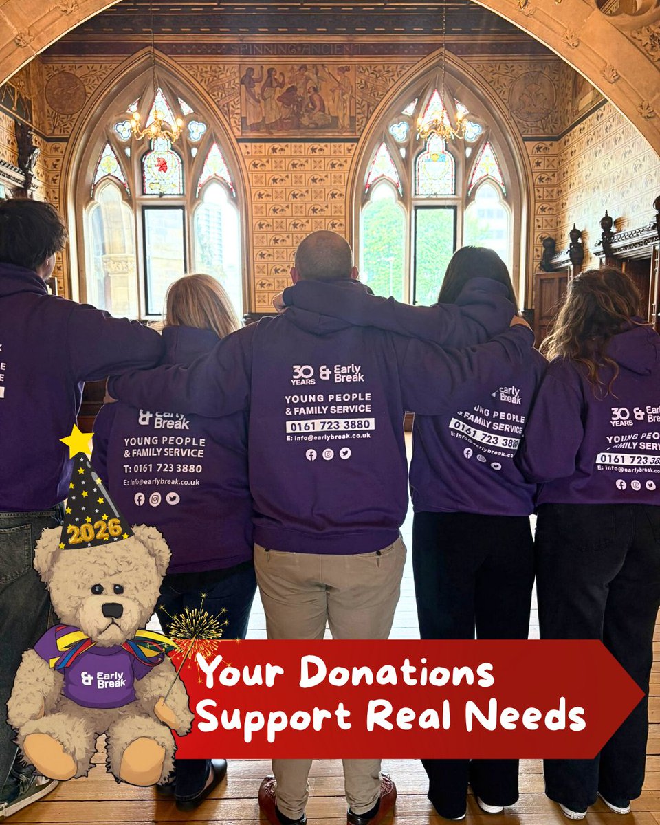 EarlyBreakUK's tweet image. New Year, same mission: supporting young people and families when they need it most. 💜 🎉
Explore our Fundraising &amp;amp; Donations page and see how you can help!
#NewYearNewMission #FundraisingForChange #MakeADifference #DonateNow #HappyNewYear