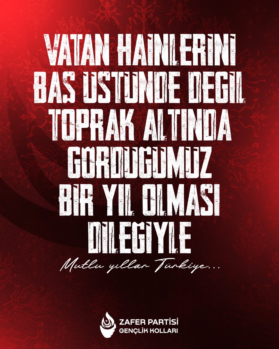 Mutlu Yıllar Türkiye...