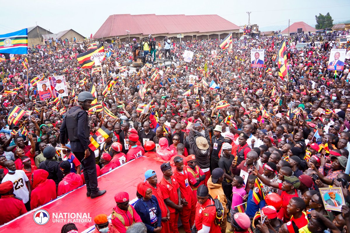 HEBobiwine's tweet photo. We are at Kiwangala playground in Bukoto south constituency, Lwengo District emphasizing our message of freedom.
#ANewUgandaNow 
#ProtestVote2026
#PeoplePowerOurPower https://t.co/fRnoYVrXPm
