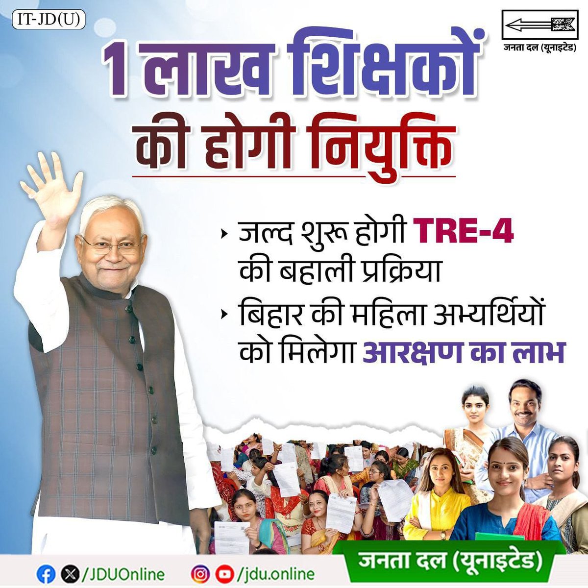 Ravi_Ranjan940's tweet photo. शिक्षक भर्ती #TRE4 में सीटों की कटौती बिहार के युवाओं के लिए अभिशाप,अगर TRE4 में सरकार अपने वादे के अनुसार सीटों की संख्या #एक_लाख_बीस_हजार नहीं करती है तो हमलोग पटना की सड़कों पर शांतिपूर्ण आंदोलन करेंगे।
बेरोजगार रहकर जीवित रहने से अच्छा ऐसे सिस्टम से छुटकारा मिल जाए।@sunilkbv https://t.co/kLiSkvj7Ma