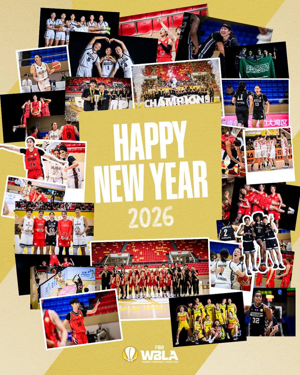 2025 brought new opportunities. 2026 will be even better 🥹

Cheers to another year of Women's hoops in Asia 🤝 #WBLAsia