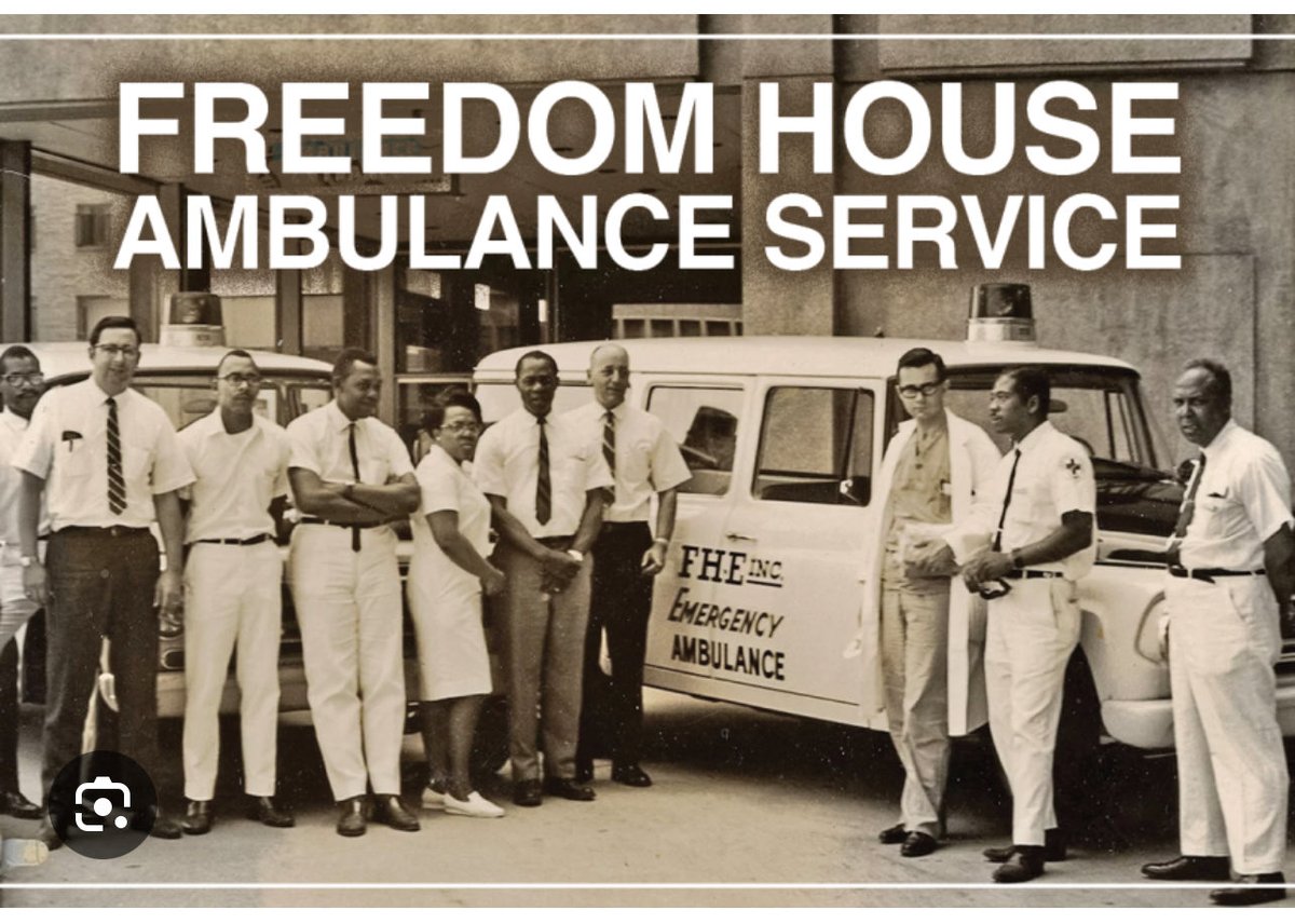 Fun Fact: In 1967 Black Americans invented the ambulance service in America. Freedom House Ambulance Services. Before that, Americans were being transported to the hospital in police vehicles with no medical assistance provided during transport.