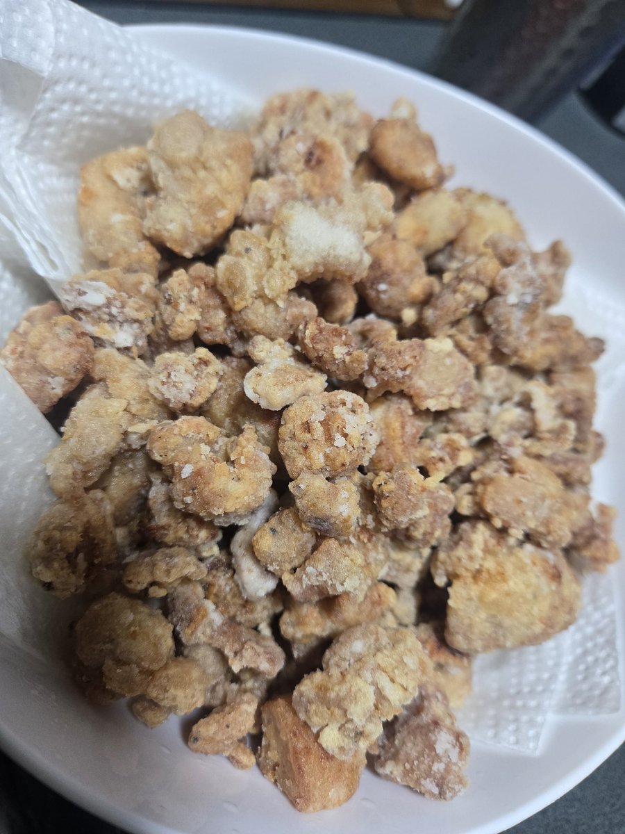 お雑煮用の鶏肉で唐揚げ作った！
思ってたよりかなり小さかったけど、逆にでもちょこちょこつまめて良い感じ