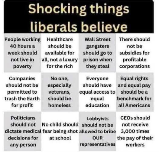 Damn liberals and their evil agenda!