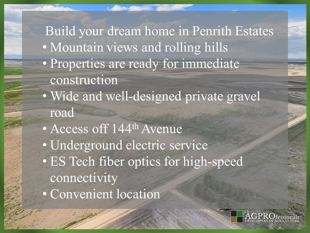 🏡 Build the life you want in Bennett, CO
Why settle for neighbors when you can have 35 acres to yourself?
🌄 Front Range views | 🚜 Build-ready | 💲 From $325K

🔗 agprosrealestate.com/property-searc…

#ColoradoLand #PenrithEstates #AGPROfessionals #HorseProperty #CountryLiving
