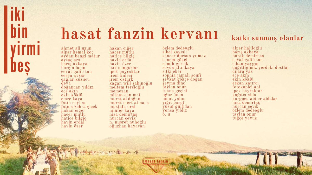 bu yıla veda bizim için yeni bir merhaba. bizi nerede bulduysanız, yeni yılda da oradayız; hasat’la, hasat kervanı’yla bir masa etrafında.
hep dediğimiz gibi: ekin ki; hasat olsun. 
tek yaptığımız tutanak tutmak gerisi takdir-i mutlak!