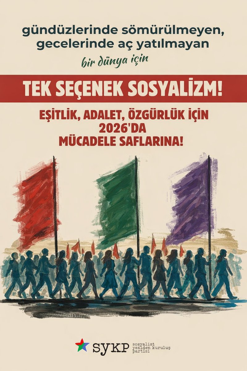 Gündüzlerinde sömürülmeyen, gecelerinde aç yatılmayan bir dünya için;

Tek Seçenek Sosyalizm!