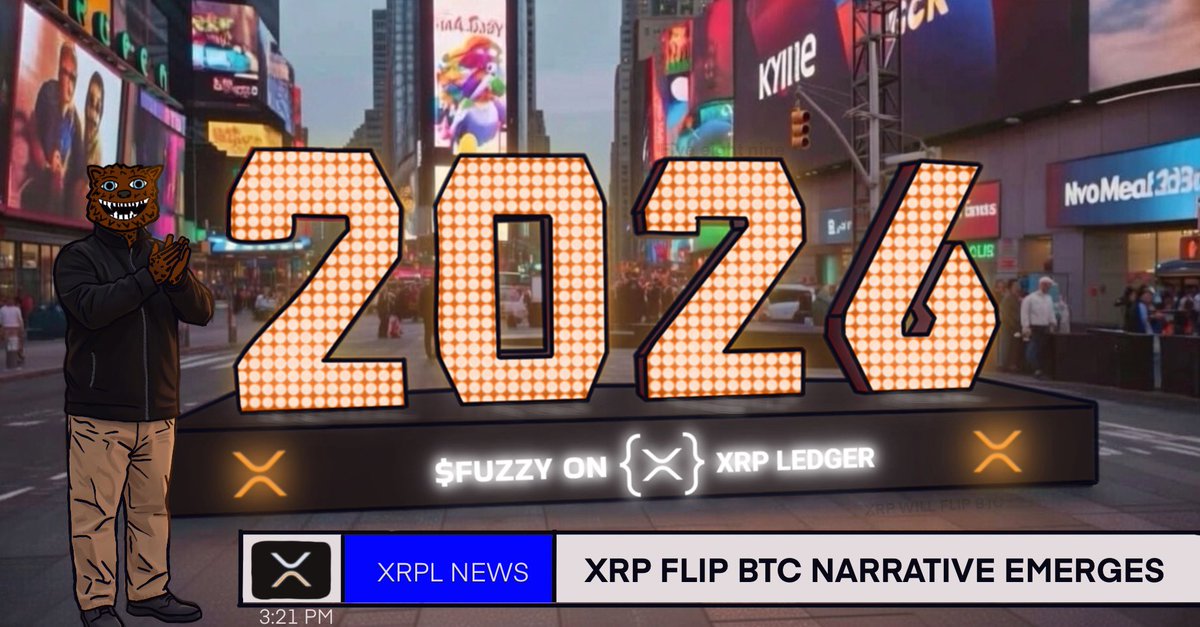 Stepping into 2026 the Fuzzy way.
Narratives don’t start by accident. 🐻✨
#XRPL #XRP $FUZZY