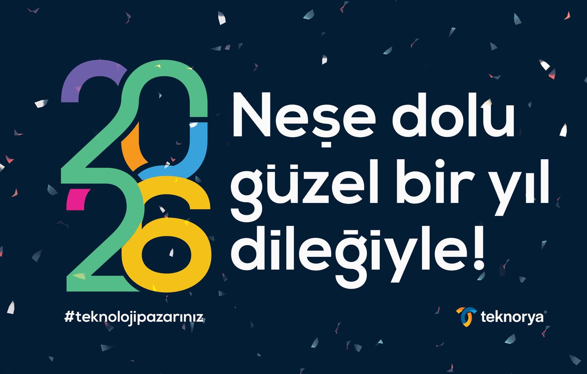 teknorya's tweet photo. 2025 boyunca bizi tercih eden tüm müşterilerimize ve paydaşlarımıza gönülden teşekkür ederiz.

Yeni yılın; hepimize sağlık, mutluluk ve bol teknoloji getirmesi dileğiyle..

İyi ki varsınız…

#teknolojipazarınız https://t.co/bNkZzZKugN