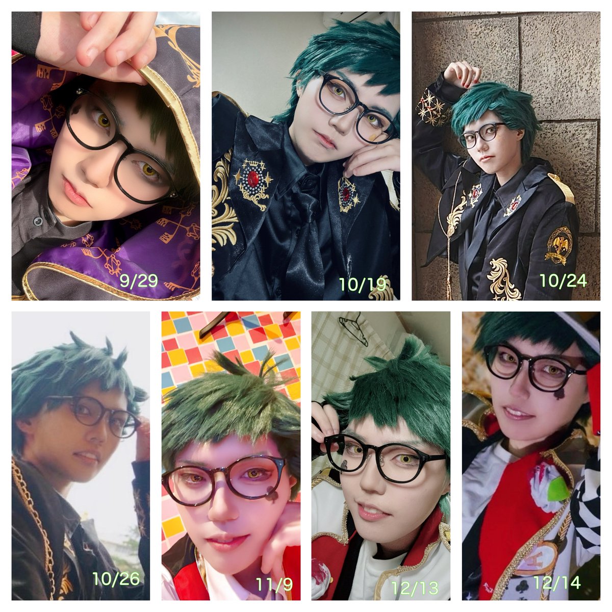 改めて、、
今年の6月末から初めた初心者ですけど、たくさんの人と仲良くなれて、お友達が増えて最高の一年でした〜！！！
せっかくなので♣️まとめ
宅コスも含めトレパイは7回(ガチ初回を含め8回)やりました〜✌️ほぼ10月からなのにめっちゃやってて面白い😆
来年もよろしくね‼️
 #コスプレ総決算2025