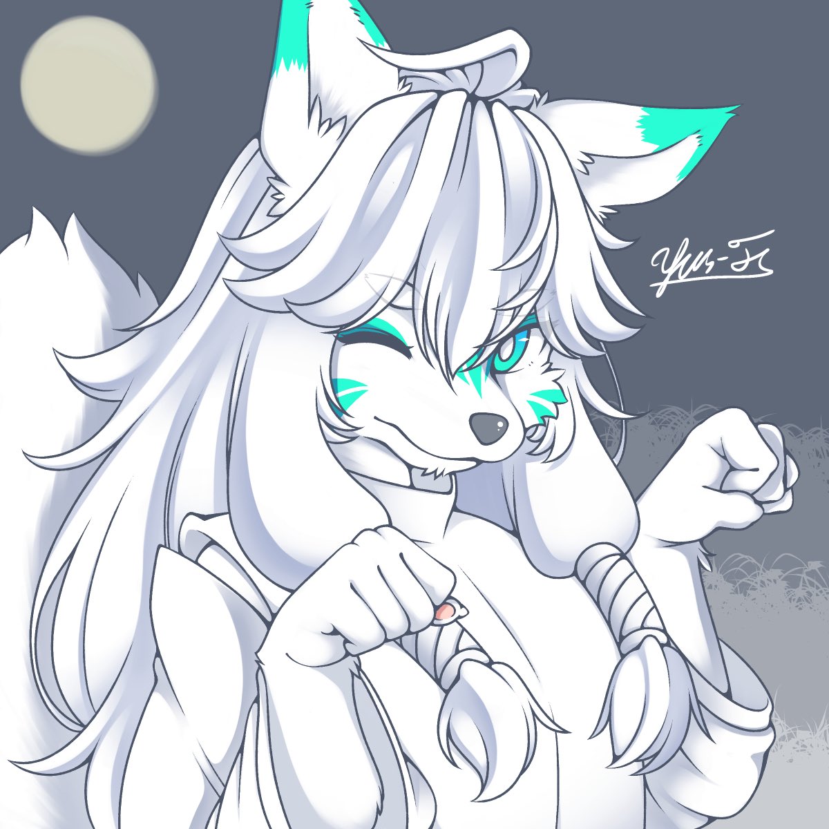 今年最後のイラスト投稿!!犬神🐶 