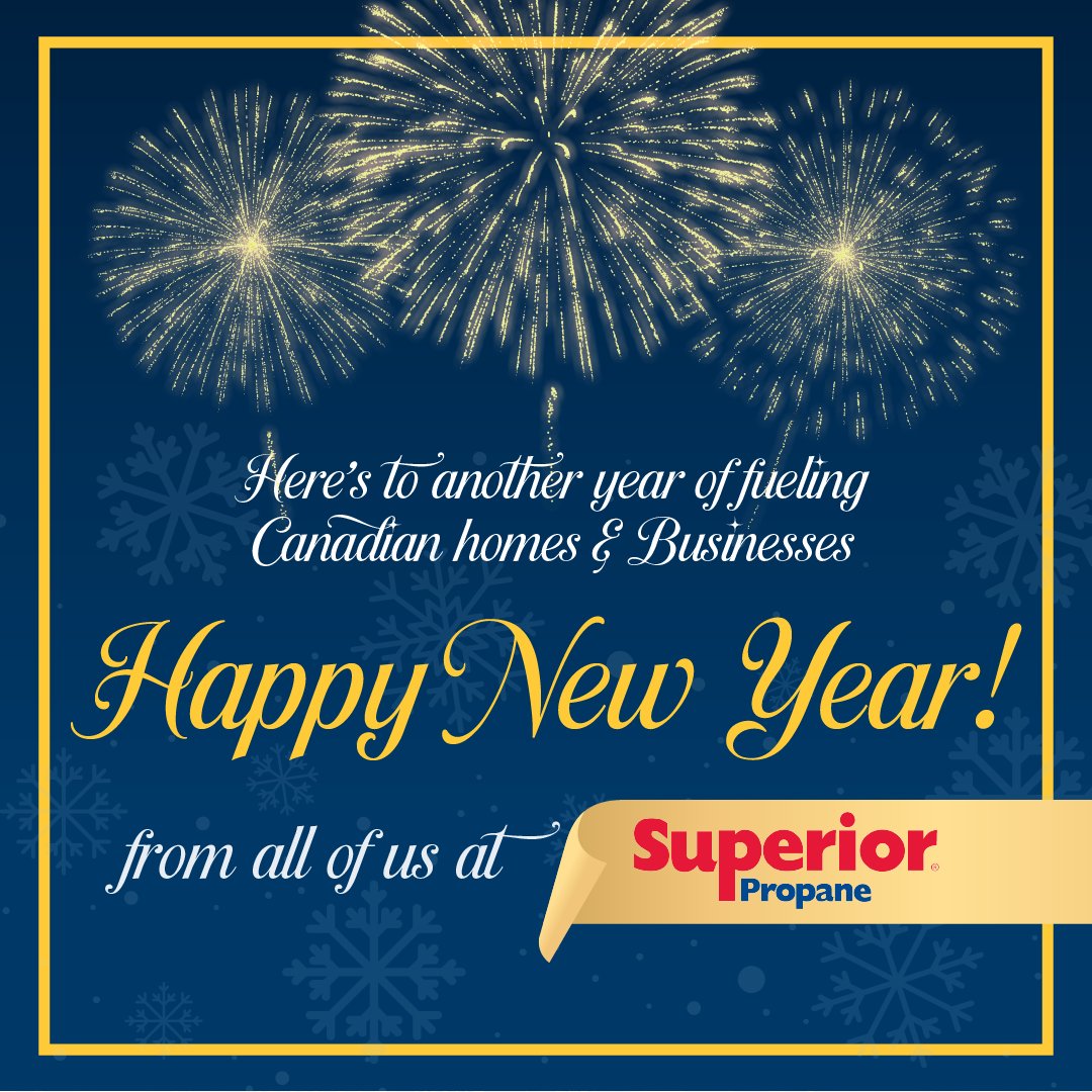 Happy New Year from Superior Propane ✨🎉 Thank you for welcoming us into your homes and businesses and trusting us to deliver reliable propane for over 70 years. Wishing you a warm, safe, and successful 2026!

#HappyNewYear #SuperiorPropane