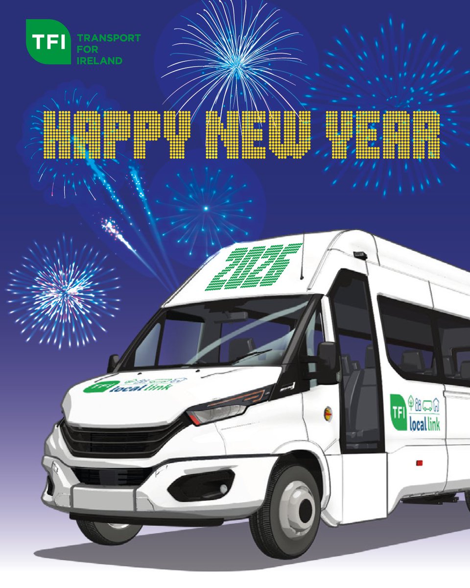 LocalLinkCork's tweet image. Happy New Year from all of us at TFI Local Link Cork! As we step into 2026, we want to thank our amazing community for your support. Here’s to new journeys, safe travels, and connecting with each other in the year ahead! 🚍💚 #HappyNewYear #LocalLinkCork
