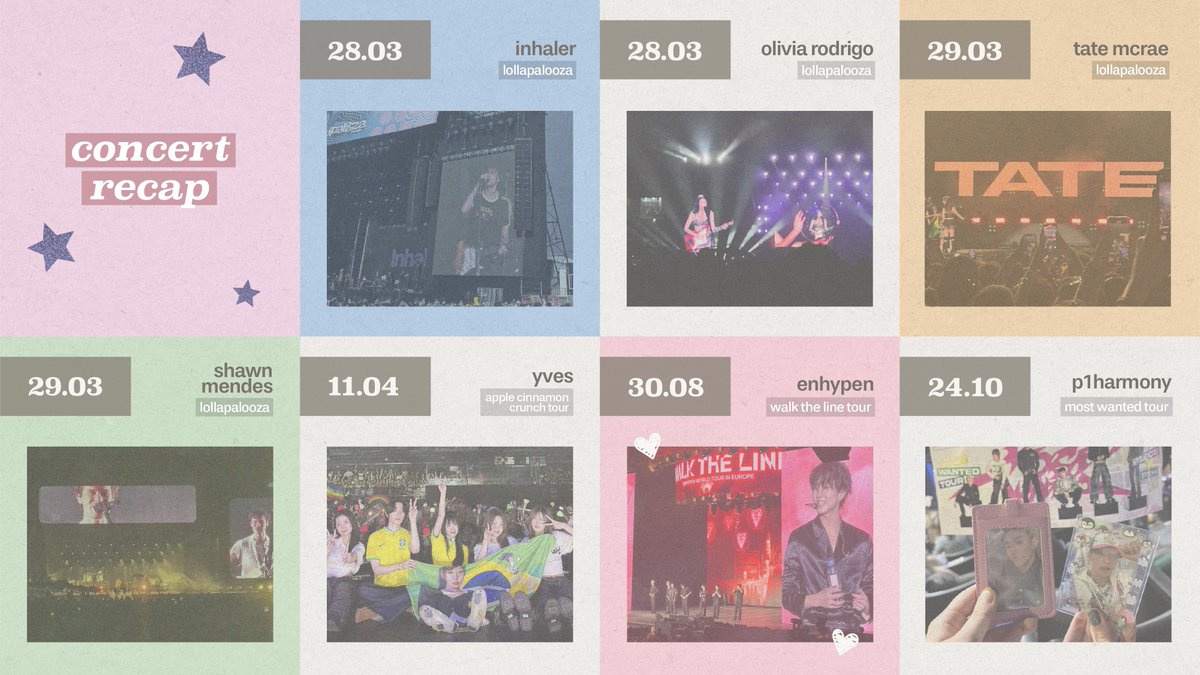 my 2025 wrapped 💓🎧🌟☁️🍰🌸