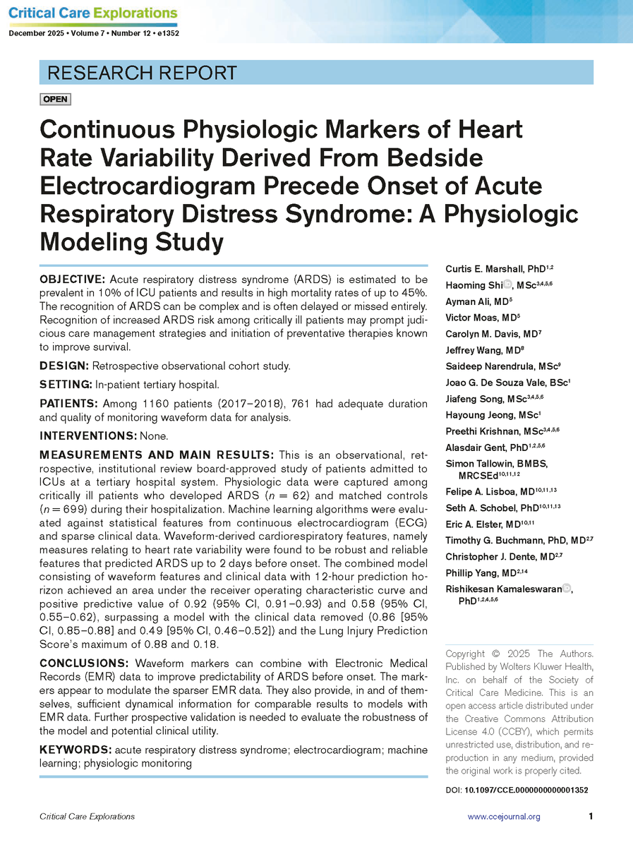 Critical Care Explorations tweet media