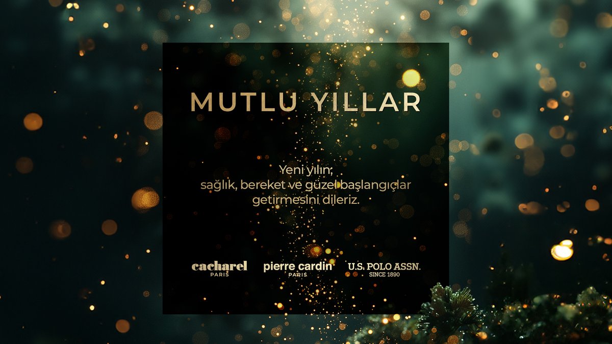 Yeni yılın; sağlık, bereket ve güzel başlangıçlar getirmesini dileriz.

Mutlu Yıllar