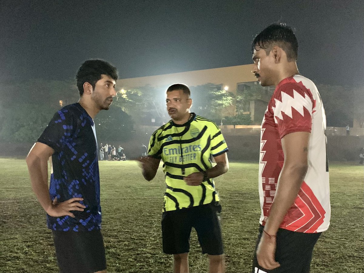 GIM_Sanquelim's tweet photo. #Prayas - The Sports Club of #GIM hosted #Kickoff, an inter-batch #football tournament testing #skill, strategy, and #teamwork. With high-energy #matches and strong crowd support, PGP 2 secured victories in both #games, emerging as overall winners through consistent #performance. https://t.co/dAzgN7RdRo