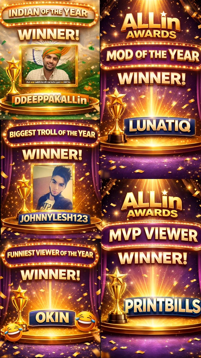 🏆 ALLin REWARDS 2025 — WINNERS 🏆

The grind paid off. The loyalty showed.
Congratulations to everyone who earned their spot this year. 👏

Your support and consistency did not go unnoticed.
Thank you everyone who supported ALLin all year long.❤️

🔥 2026 loading…