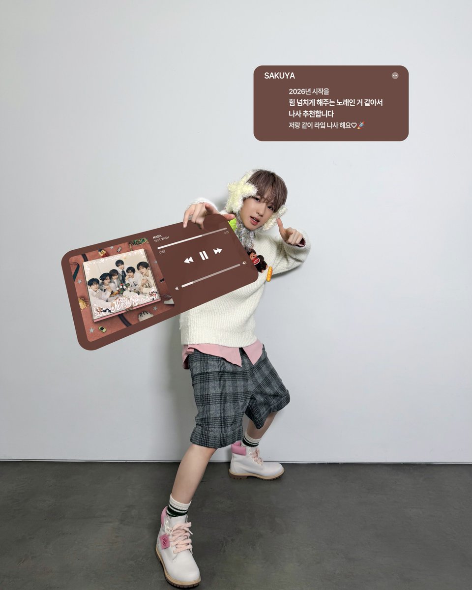 nctwishofficial's tweet image. #SAKUYA's first song rec for 2026

#NCTWISH #WISH_NewYear