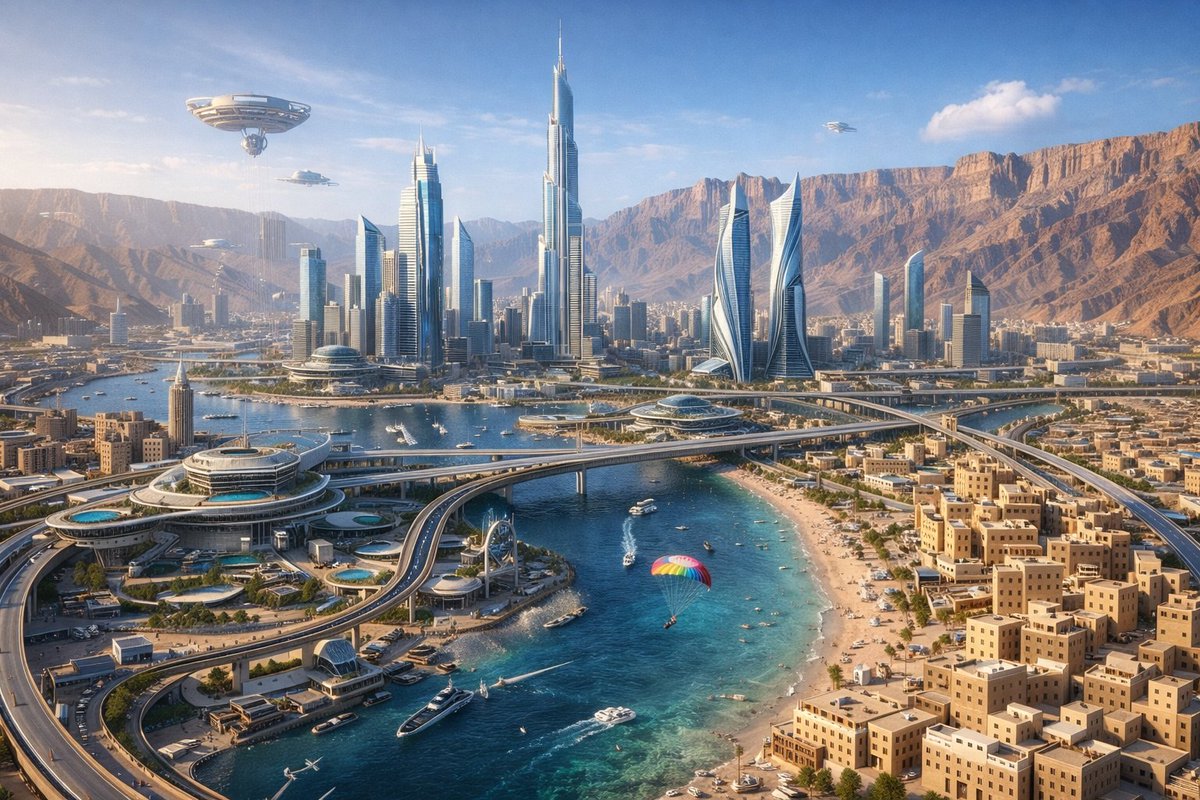 Dhahi_Khalfan's tweet image. مدينة حضرموت الغد كما يراها ابن الجنوب وابن الامارات