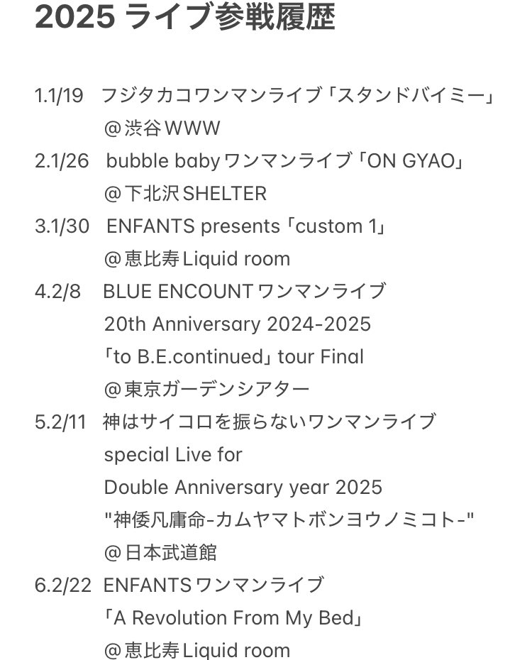 gorilamp9's tweet photo. 回数は激減したけど自分のペースで大好きな音楽にたくさん救われました
ありがとう2025、2026もいい音楽にたくさん出会いますように🎶 https://t.co/4njtdGuzyH