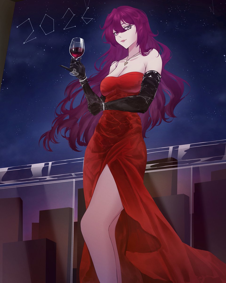 Feliz año nuevo𐔌՞. .՞𐦯
Art: @/SkiaVt