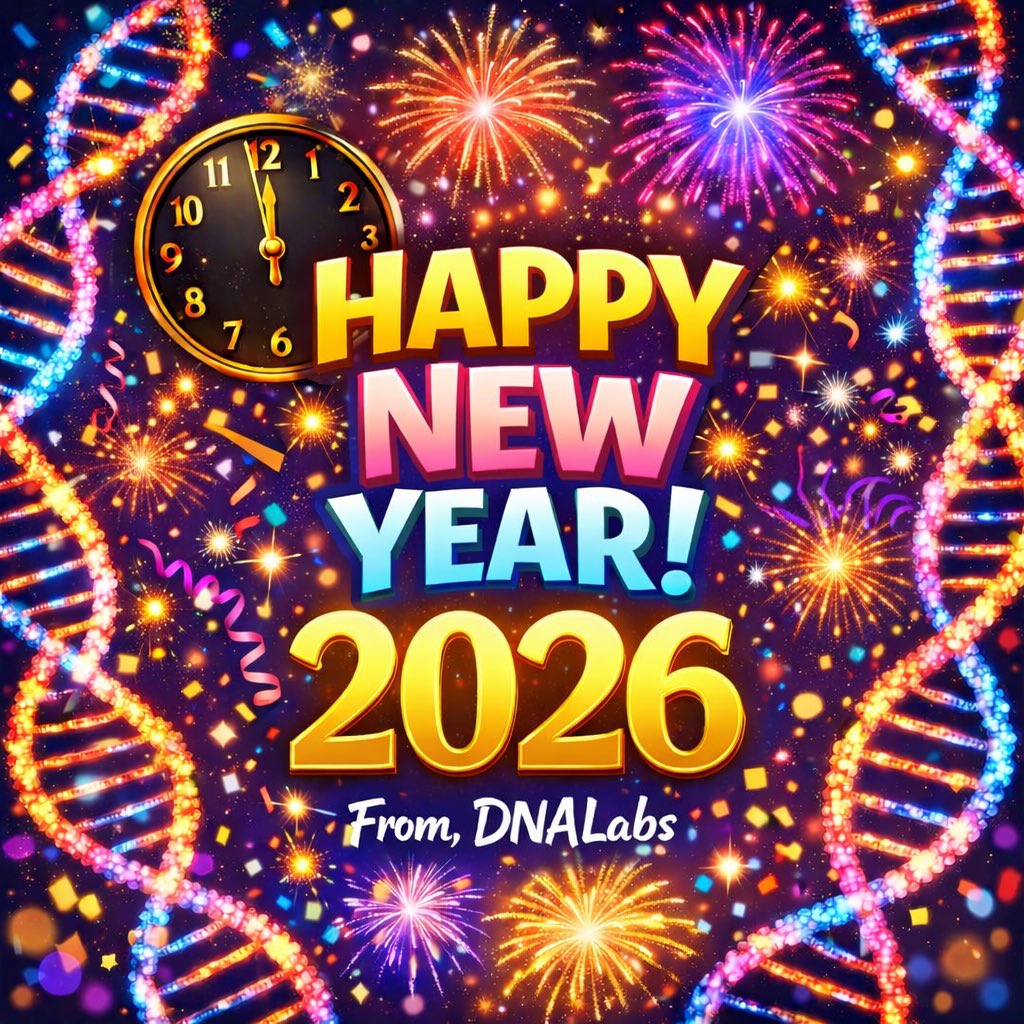 Happy New Year from all of us at DNALabs!

As we step into a new year, we’re excited to continue supporting your journey toward better outcomes and informed decisions.

Here’s to a happier, healthier, and successful year ahead! 

#dnalabs #newyear #happynewyear #2026 #NewYearsEve