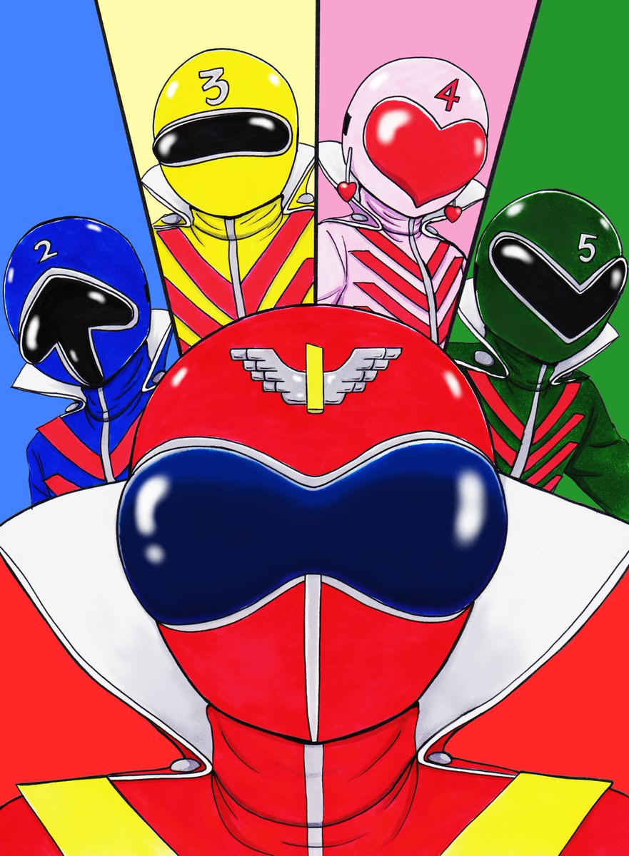 2025年の描き納め。 今年で50周年を迎えた2大石ノ森ヒーロー「秘密戦隊