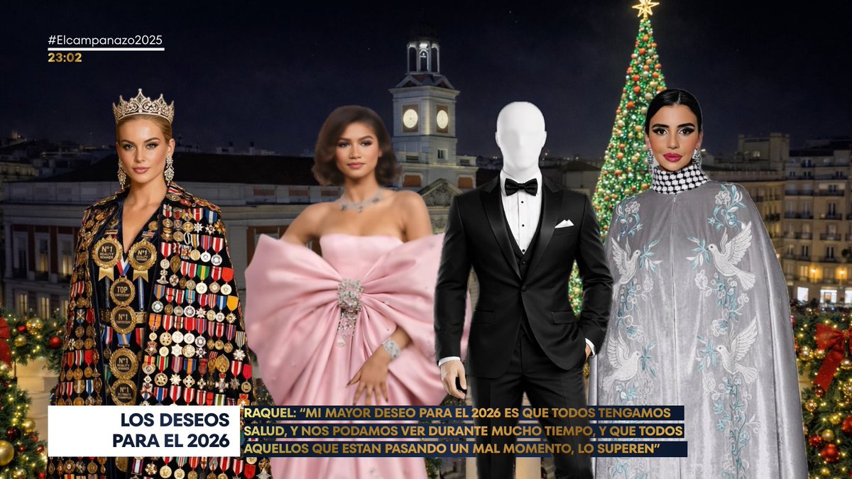 🌠 ¡Los deseos para 2026!

.<a href="/raquel_chica/">Dra.Raquel Chica S.</a>: "Que todos tengamos salud y nos podamos ver durante mucho tiempo".

#ElCampanazo #CampanadasFábrica

.<a href="/AriadnaBloom/">🎀Ariadna Bloom🎀</a>, <a href="/zoe_degarcia/">{★Zoe_DeGarcia★}</a> , <a href="/__hookah__/">choni 🐆</a> y <a href="/raquelpenduck/">Raquel @ Chicaflair</a>
