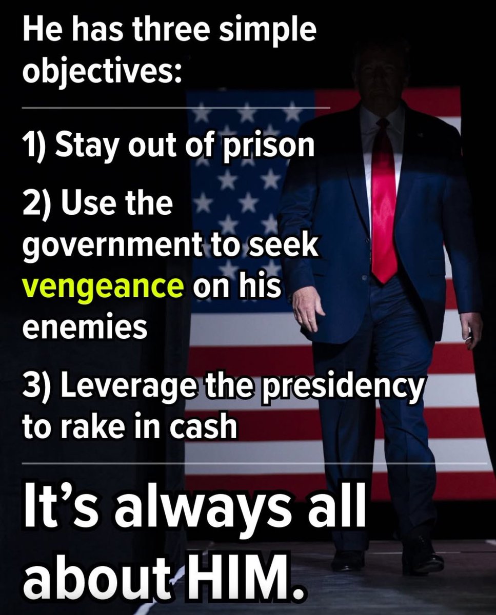 AnnieForTruth's tweet image. Trump is NOT ‘America First.’ He is ‘Trump First’…PERIOD. 😡