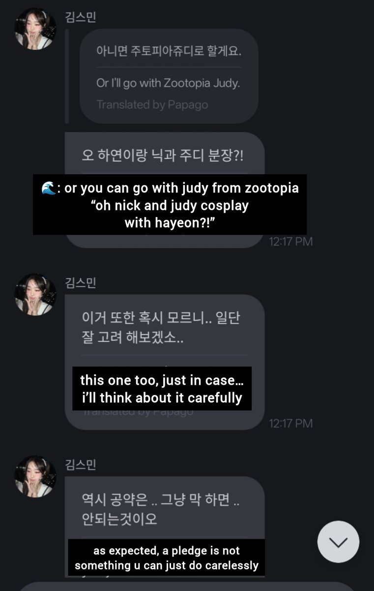 soomin thankfully was able to see the concerns from wavs &amp; mentioned it after talking about winning her award!

since the avatar cosplay is not very appropriate let's all recommend her a diff concept