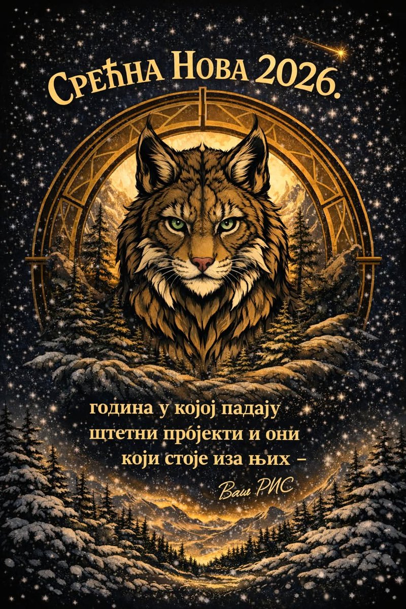 2026. је година у којој терамо штетне пројекте из Хомоља и целе Србије - година у којој бранимо сваку реку и сваку шуму и мењамо систем да служи људима, а не профиту појединих група. Нека је срећна и успешна. Ваш РИС.

👉 ris-srbija.com