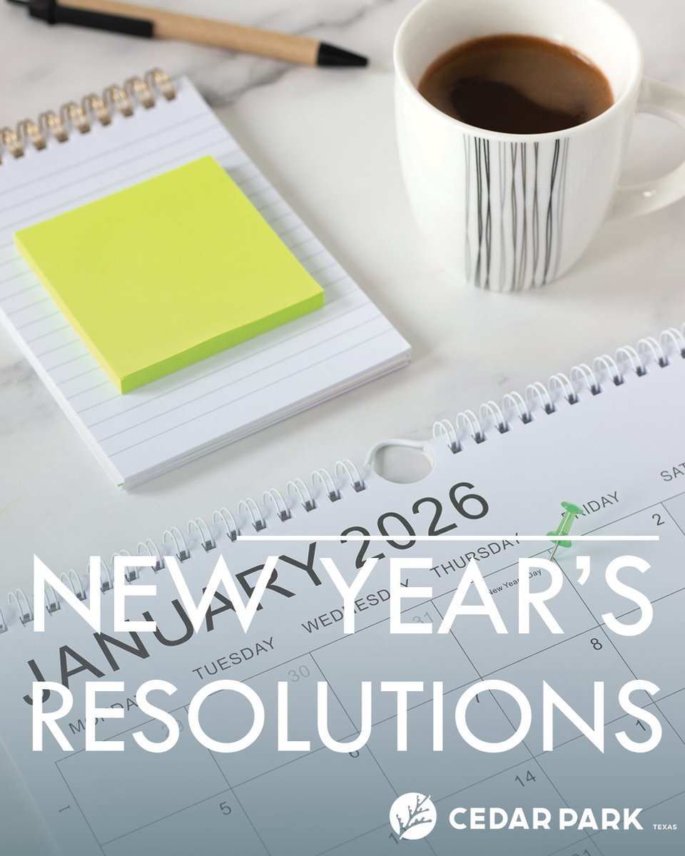 CedarParkTX's tweet image. ✨New year. New mindset. Same Cedar Park pride.

Whether your resolution is to get healthier, try something new, or slow down and enjoy the moment, we’re cheering you on.🎊
#NewYearsResolution #CedarParkTX #YouGotThis